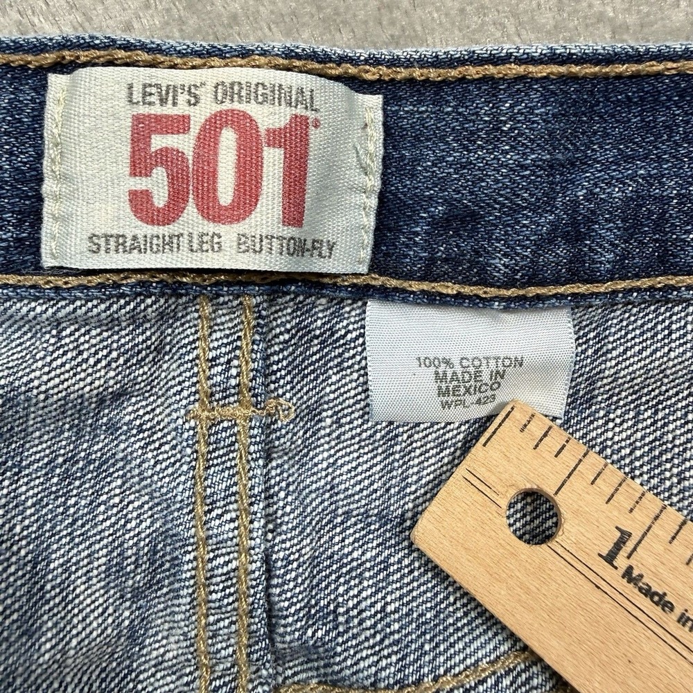 Levi's 501xx Jeans‎ Men's 34x30 Blue Medium Wash Cotton Button Fly Mexico - Picture 4 of 12
